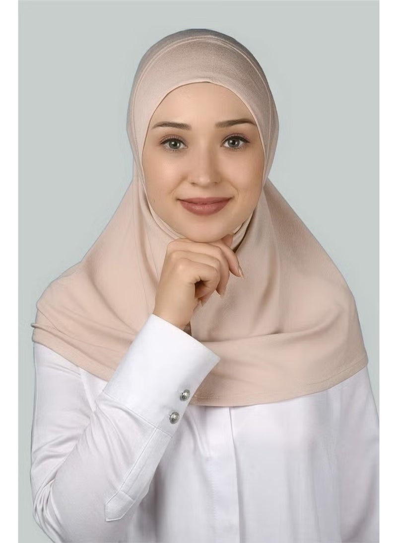Altobeh Ready-made Hijab Practical Scarf Hijab Hijab - Prayer Cover - Beige - Image 1